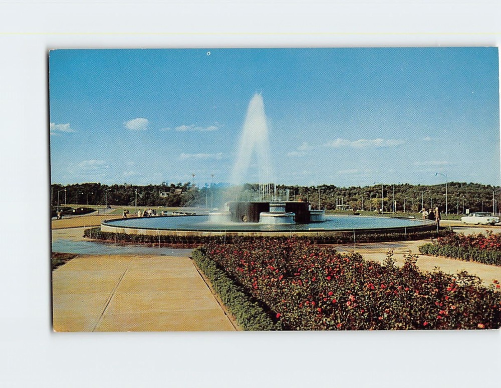 Postcard Fountain At Greater Pittsburgh Airport Pennsylvania
