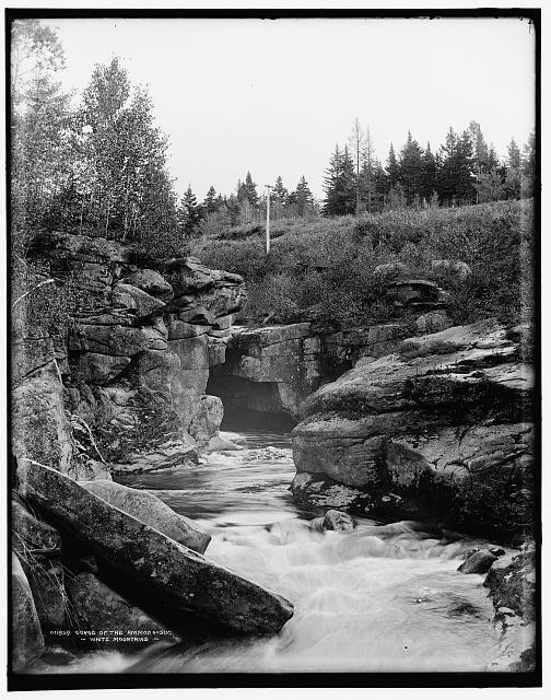 Photo:White Mountains NH Gorge of the Ammonoosuc c1900 River Rocks