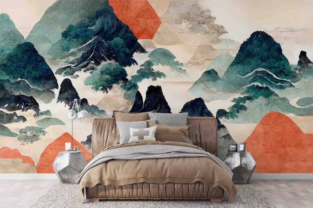 3D Japanese Landscape Illustration Wall Murals Wallpaper Murals Wall Sticker 12