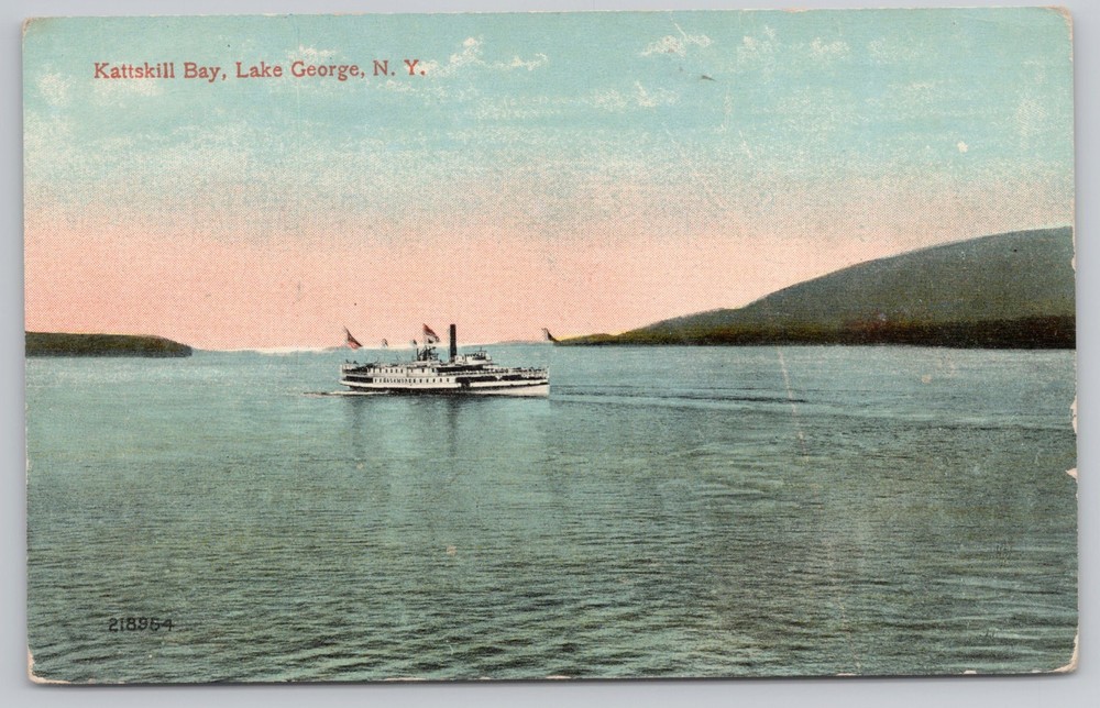 Kattskill Bay Lake Grorge New York NY Postcard
