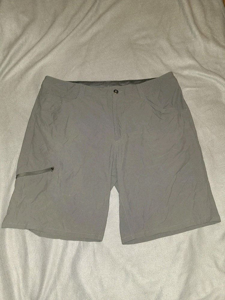 Patagonia Mens Quandary Shorts 38 Gray Nylon Hiking Drawstring Zip Pockets
