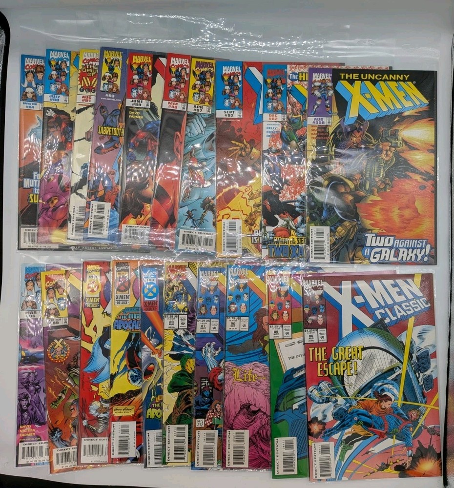 X-Men 20 Comic Lot Marvel 90s Age of Apocalypse Magneto FREE Shipping! (LOT 17)