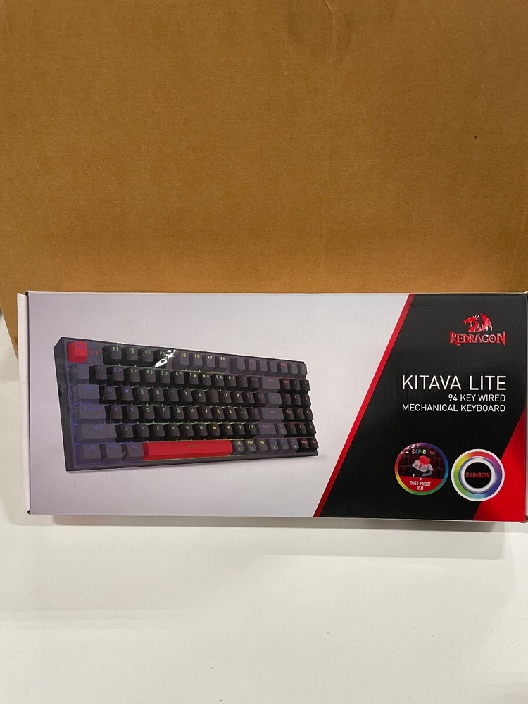 Red Dragon Kitava Lite 94 Wired Mechanical Gaming Keyboard with Missing Key