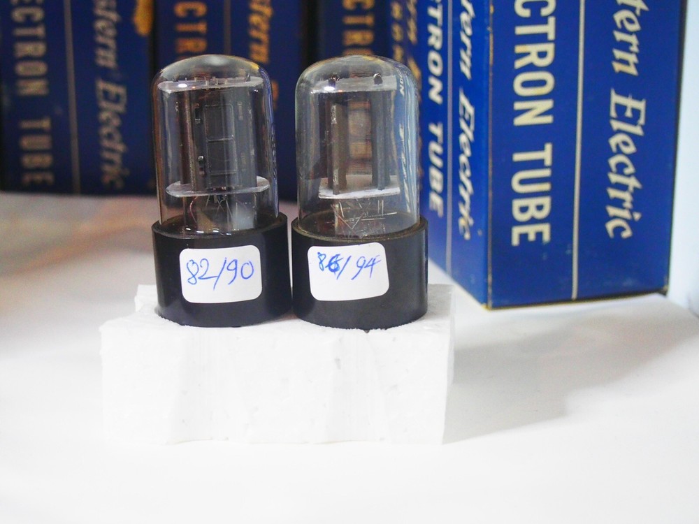 Matched Pair RCA 6SN7 GTB Tubes – Strong Tested By Tv-7,free Return!black Palet