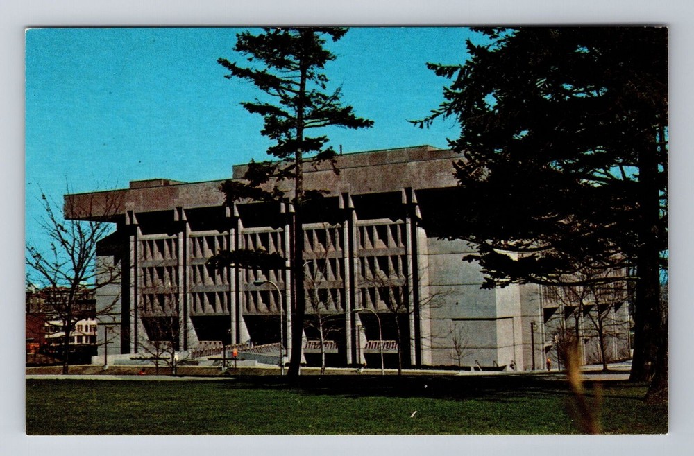 Syracuse NY-New York, Syracuse University Library, Antique Vintage Postcard