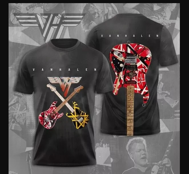 Vintage Van Halen Band 3D T-Shirt - Cool Father's Day Gift Idea