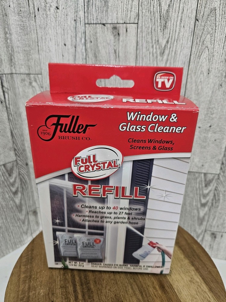Fuller Brush FBFCRE-6 Full Crystal Powder Exterior Window Cleaner - 2 Packs of 4 oz.
