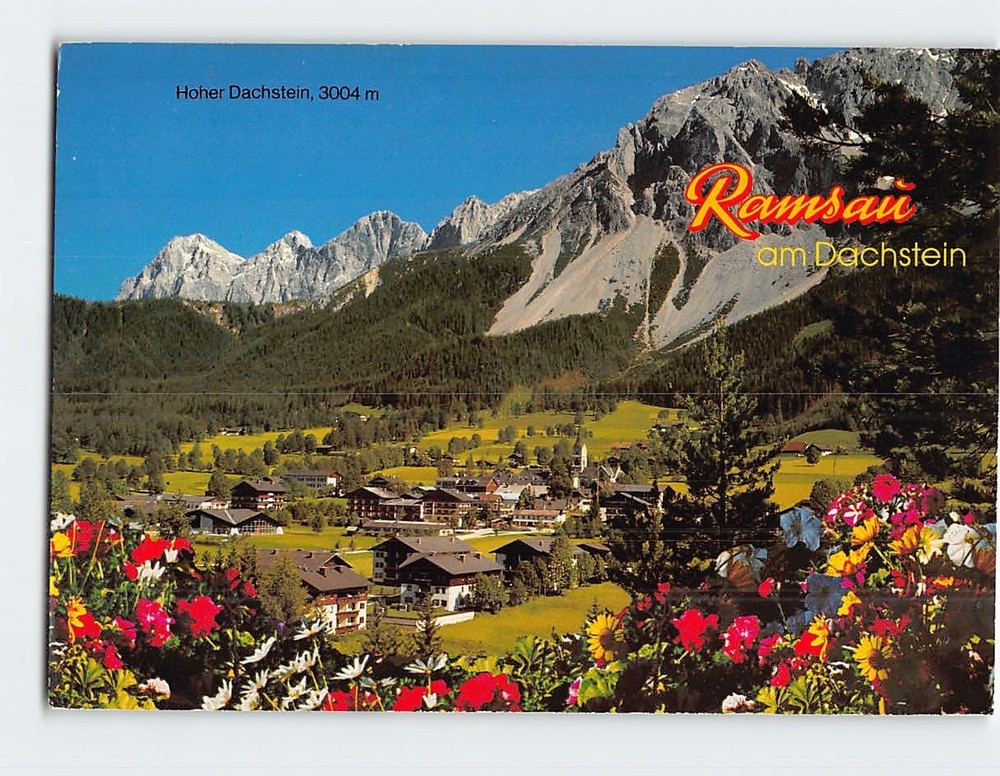 Postcard Aerial View Ramsau am Dachstein Styria Austria
