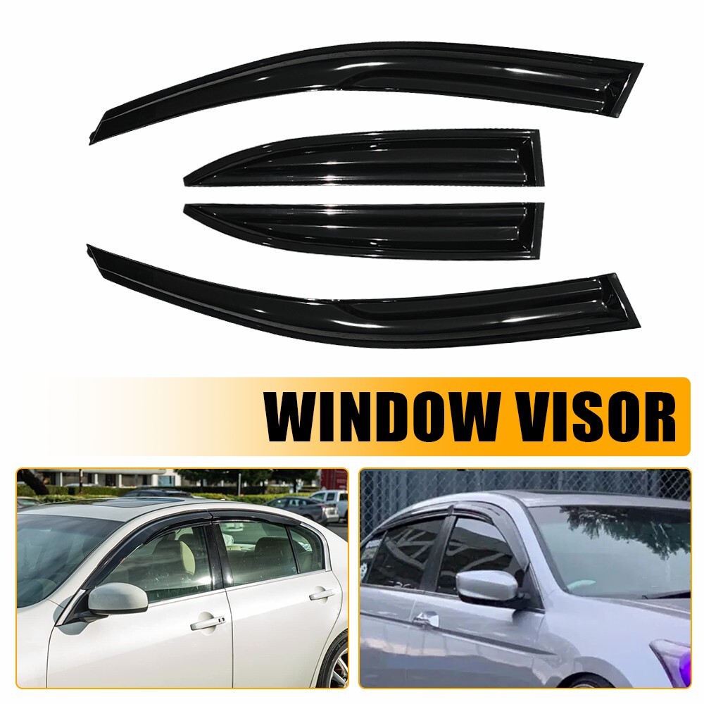 FOR INFINITI G35 G25 G37 Q40 07-15 4 Door SEDAN WINDOW VISOR RAIN GUARD TRIM M