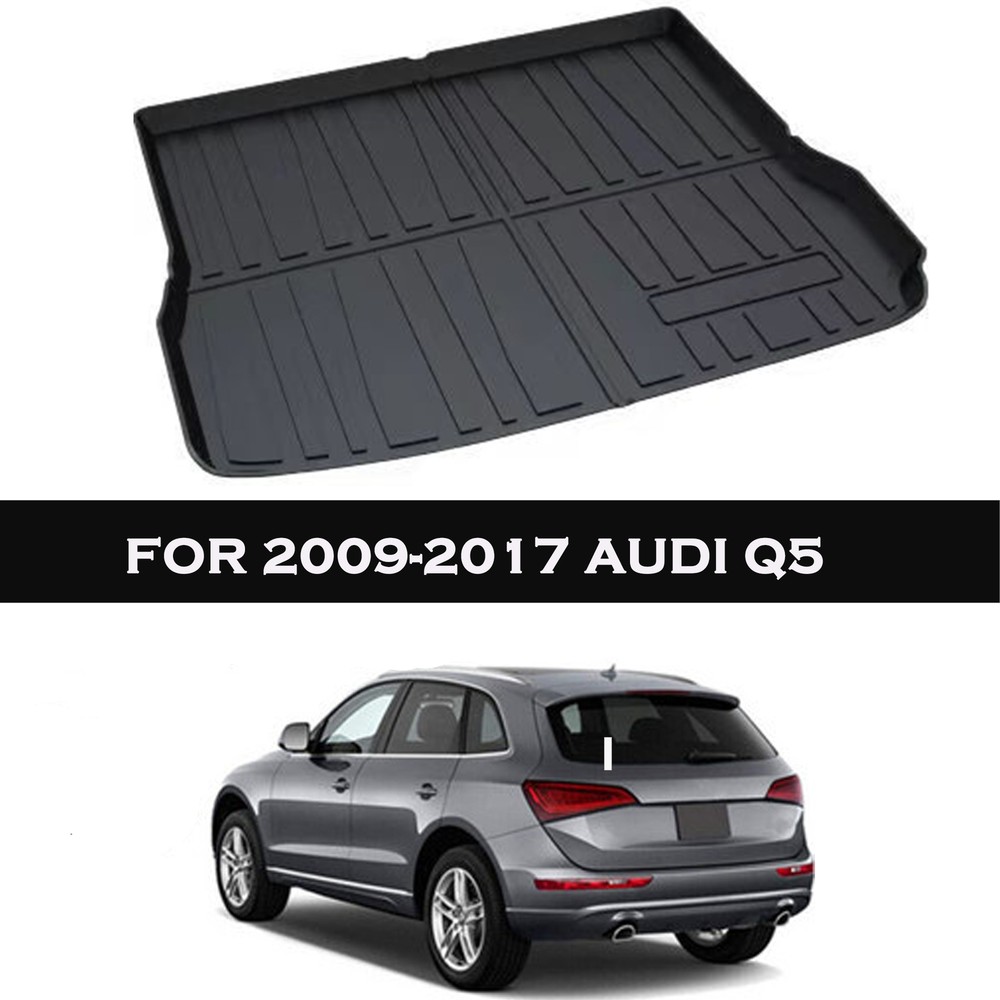 Black All-Weather Cargo Liner for 2009-2017 Audi Q5 Rear Protection