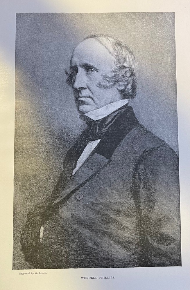 1898 Vintage Magazine Illustration Orator Wendell Phillips