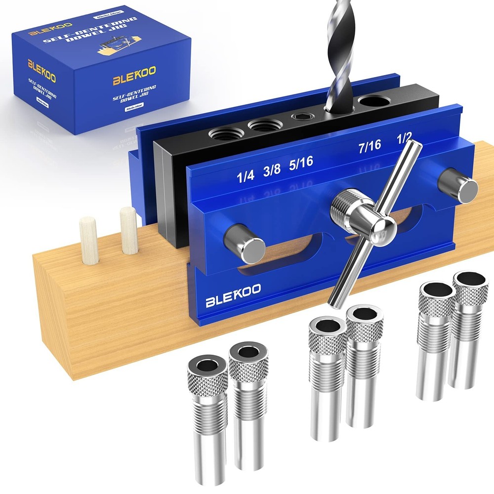 Self Centering Doweling Jig Kit, Drill Jig For Straight Holes Biscuit Joiner ...