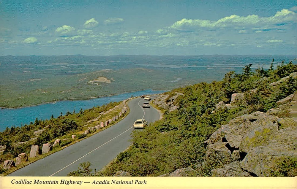 Cadillac Mountain Highway Acadia National Park Maine Postcard Unposted-image