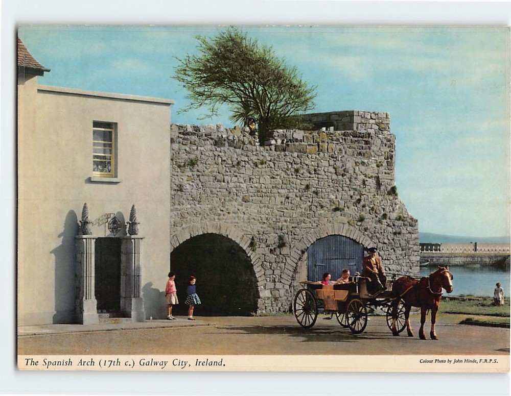 Postcard Spanish Arch Galway City Ireland