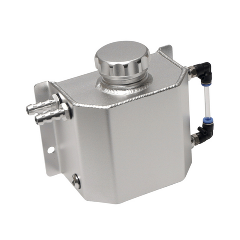 1L Aluminum Radiator Coolant Overflow Bottle Recovery Water Tank Reservoir