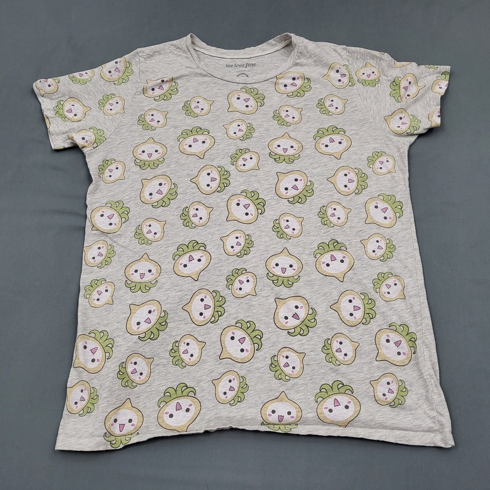 Overwatch Shirt Mens XXL 2XL Short Sleeve Pachimari Turnip Knit Pullover Gray