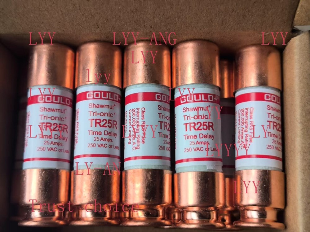 10 pack of Gould Shawmut TR25R Fuse, 250V 25A