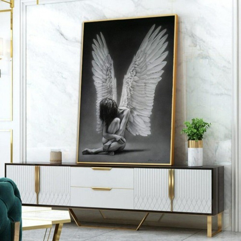 Angel Girl Wings Canvas Painting Canvas Wall Art Home Decor Wall Picture Poster