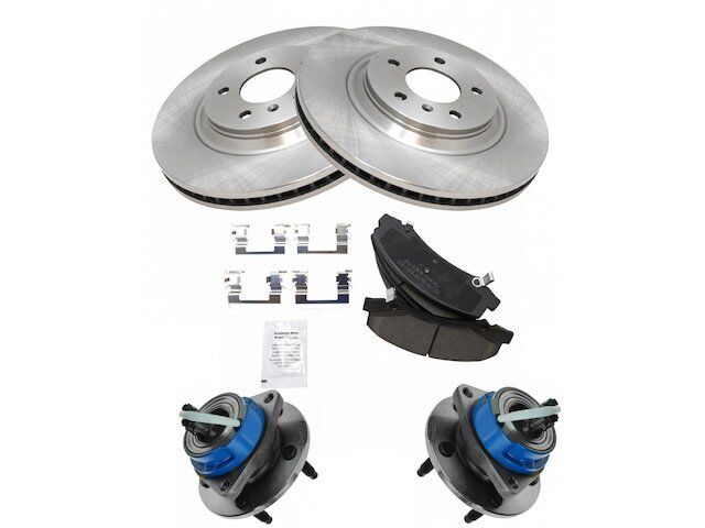 Front Brake Pad and Rotor and Wheel Hub Kit fits Chevy Impala 2012-2013 56KGWD