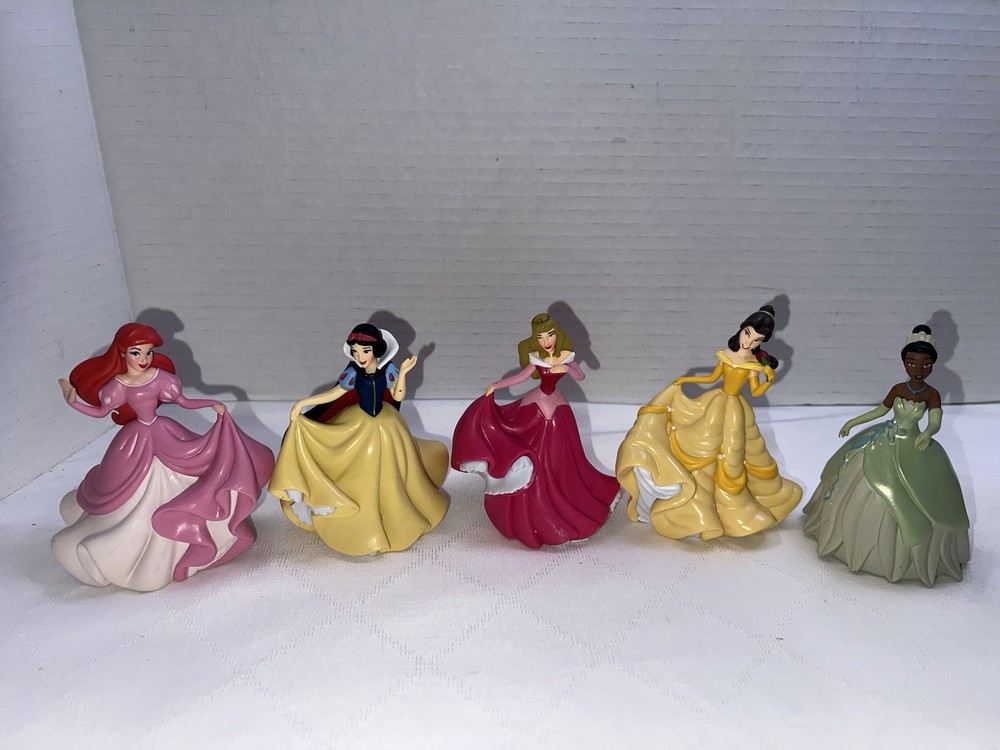 Disney Princess PVC Figurines 3.5” Lot of 5