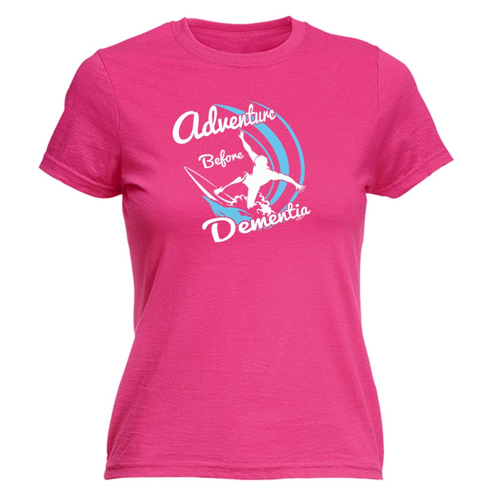 Surf Adventure Before - Womens T Shirt Funny T-Shirt Novelty gift tshirt