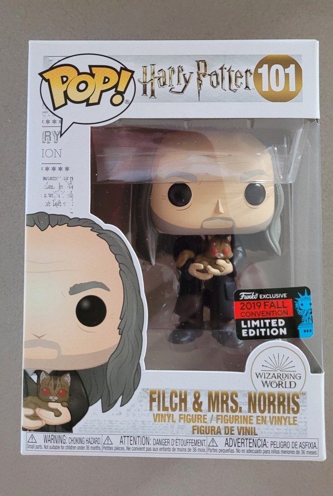 Funko Pop Vinyl - FILCH AND MRS NORRIS NYCC Convention Harry Potter - #101