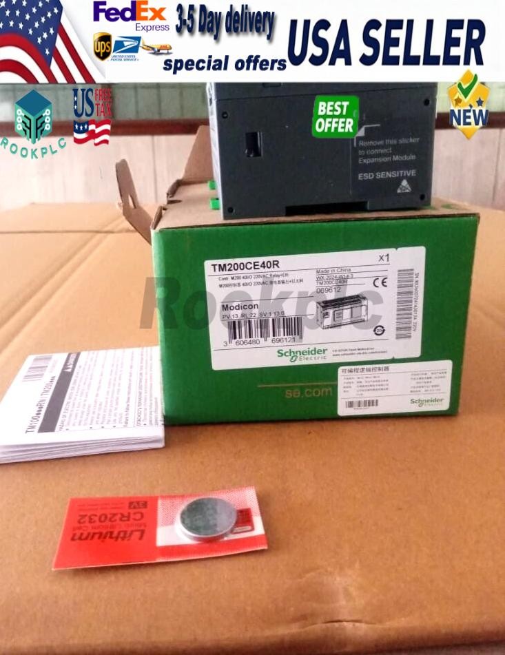 TM200CE40R controller, Modicon Easy M200, 40 IO, relay, Ethernet US Free TAX