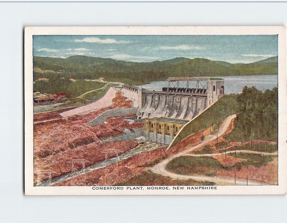 Postcard Comerford Plant Monroe New Hampshire USA
