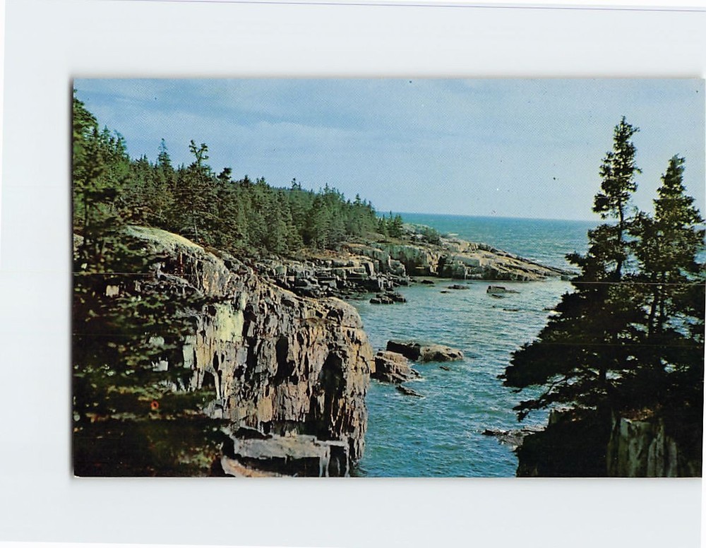 Postcard Schoodic Point Acadia National Park Maine USA