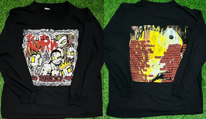 Korn band world tour black long sleeve shirt  QT5078