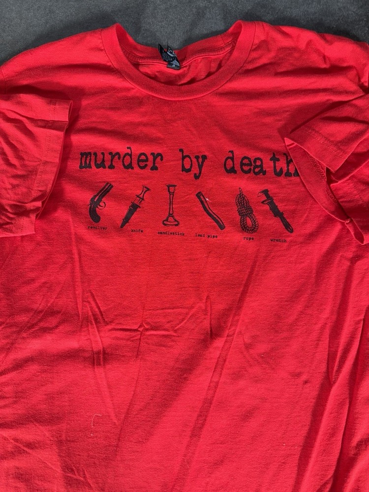 Murder By Death Band T Shirt XXL Red Graphic Tee Band Merch
