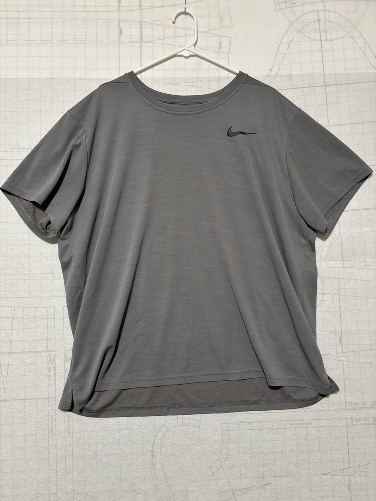 Nike Pro Shirt Mens XXL Dri-Fit Training Shirt Gray Activewear Gym Training 2XL