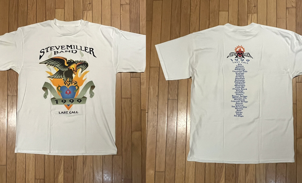 1999 Steve Miller Band Last Call Concert Tour T-Shirt BO2470