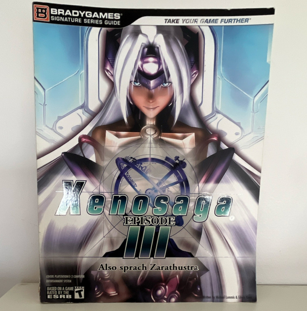 Xenosaga Episode III Official Strategy Guide BradyGames INCLUDES POSTER