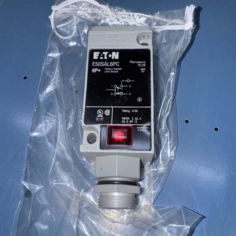 EATON E50SAL6PC 6P+ NEMA Limit Switch B1 Performance Plus, Used, LO1