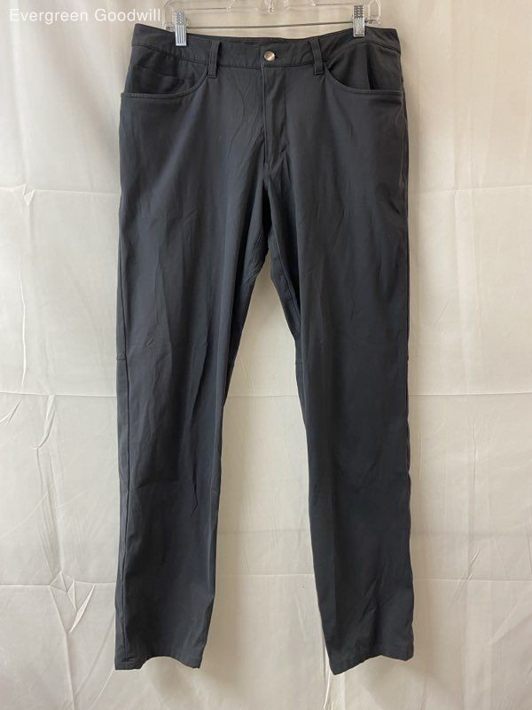 Lululemon Men's Gray Flat Front Pockets ABC Classic Ankle Pants Size 34