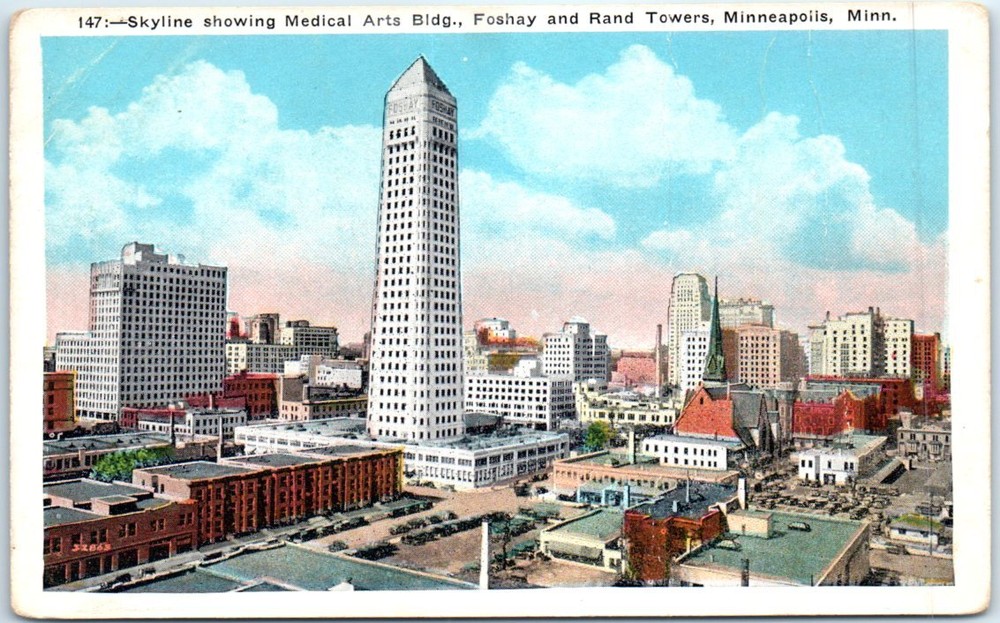 Skyline showing Medical Arts Building, Foshay and Rand Towers - Minneapolis, MN