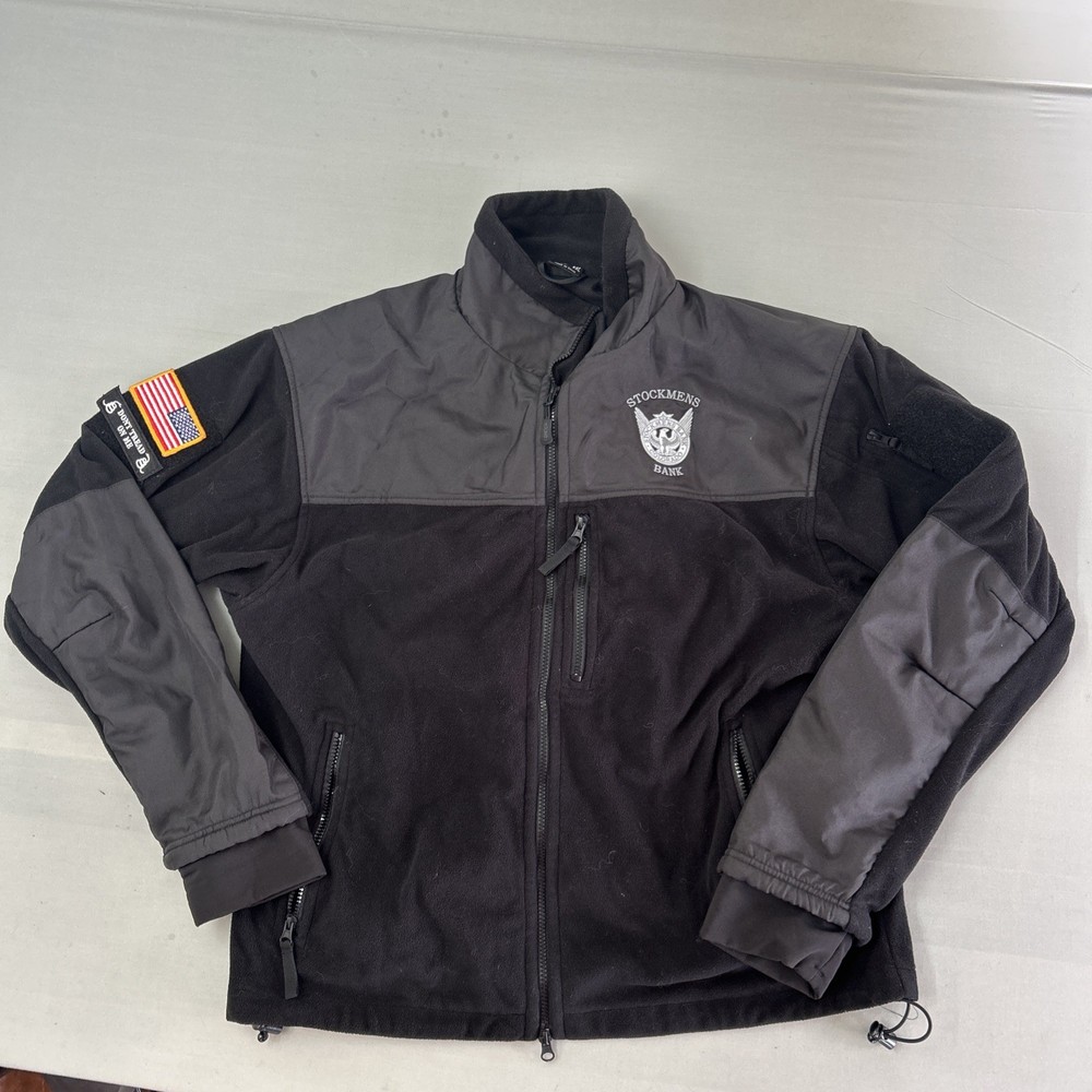 Condor Alpha Tactical Jacket Mens XXL Micro Fleece Full Zip Stockmens Bank Patch
