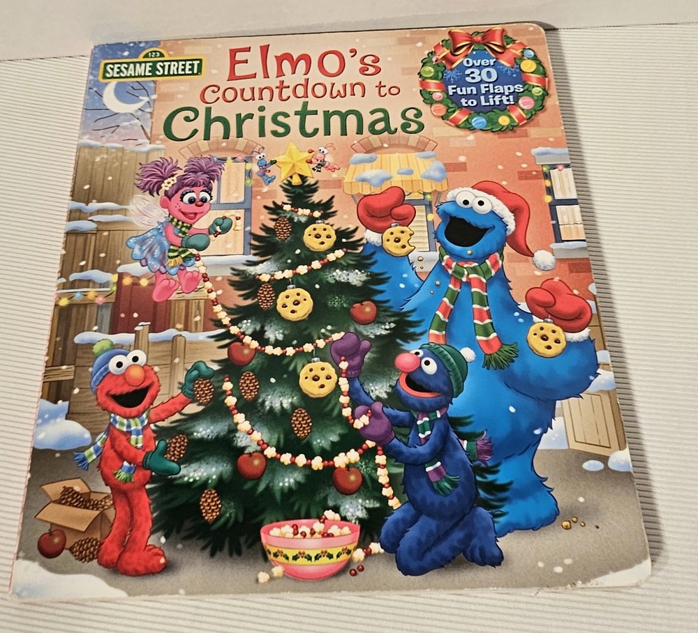 Elmo's Countdown to Christmas Book Sesame Street By Naomi Kleinberg Holiday