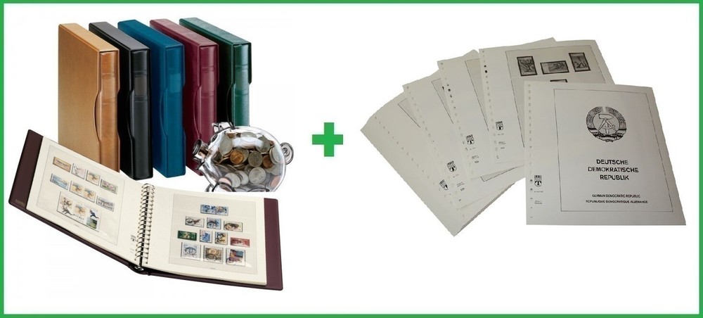 Lindner 121-80-1124V Album DDR German Democratic Republic 1980-1984