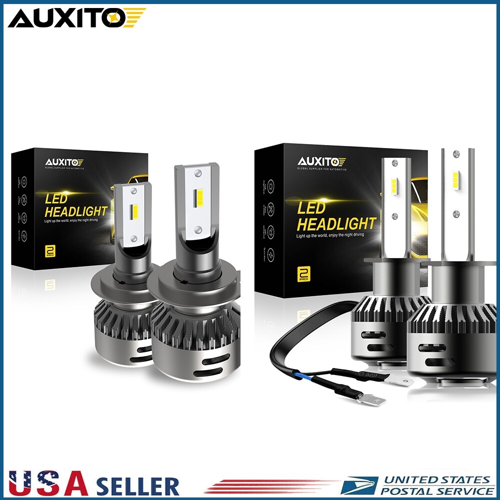 4Pcs H1 H7 LED Headlight Kit Combo High Low Beam for Kia BMW Ford Hyundai