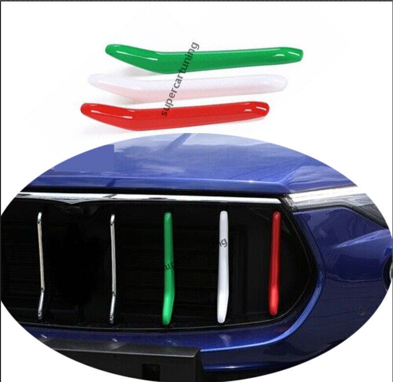 ABS 3-Color Front Bumper Hood Grill Mesh for Maserati Levante 2017-2023-image