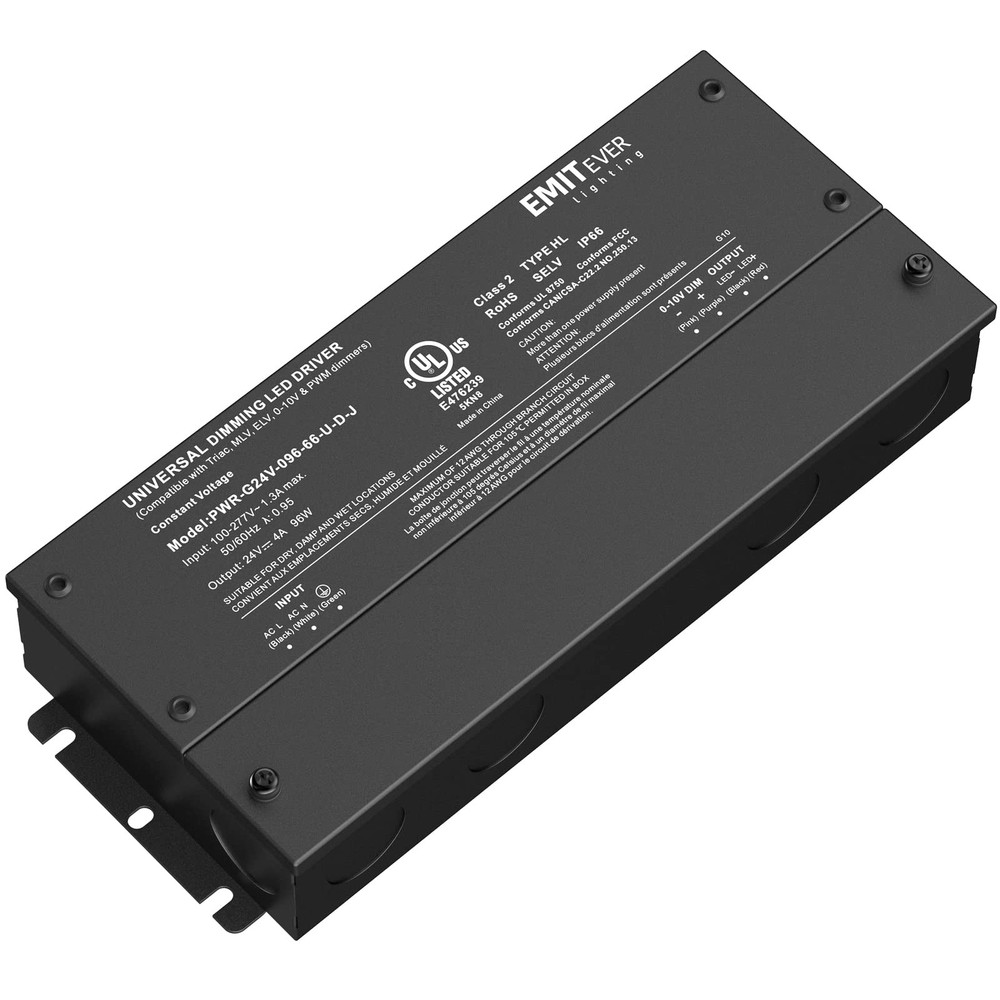 96W Dimmable LED Driver,24V Dimmable Power Supply,AC to DC Transformer for LE...