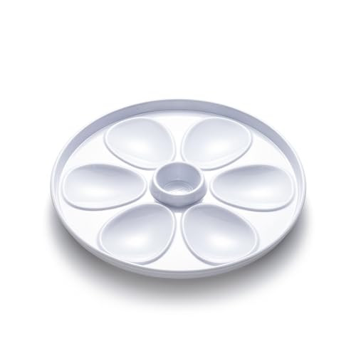 Oyster Tray, 6 Slots and Condiment Cup