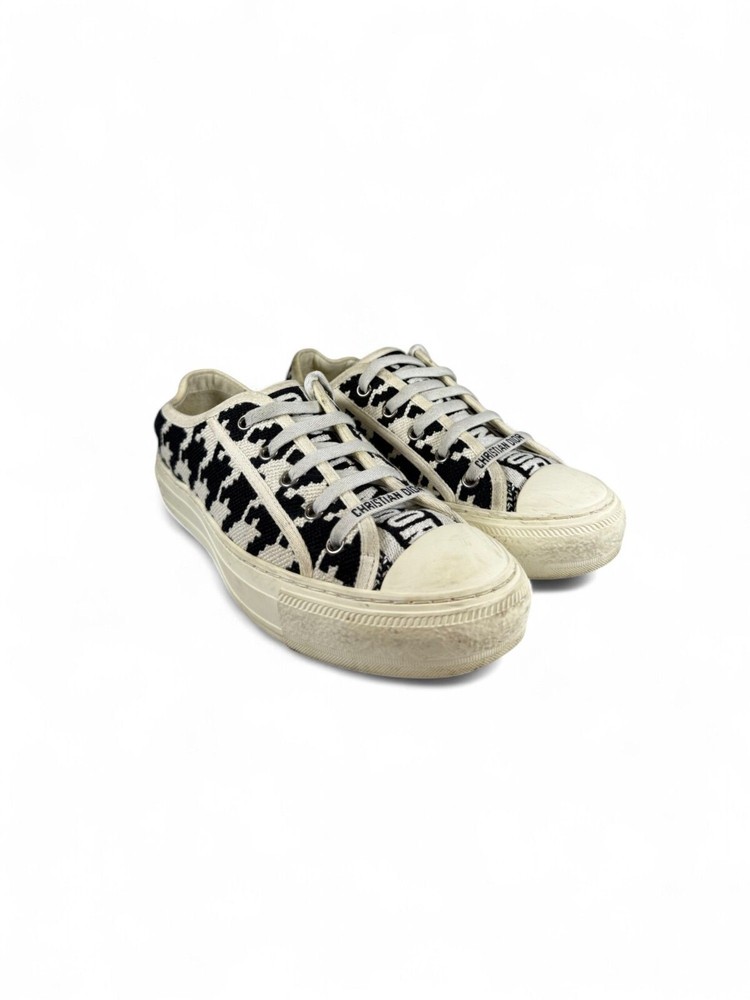 Dior Beige Oblique Low-Top Sneakers Size 40 $990 Retail
