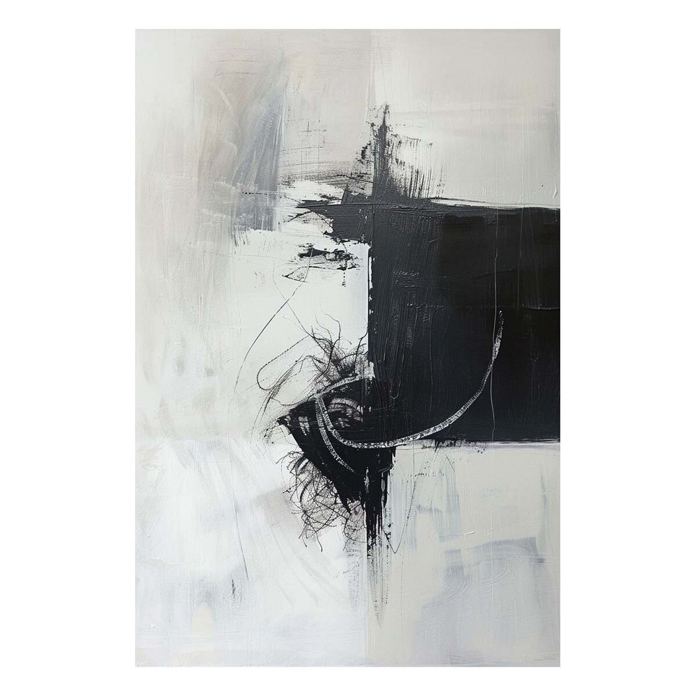 Modern Wall Art Painting On Canvas Apartment Decor Living Room Wall Art black