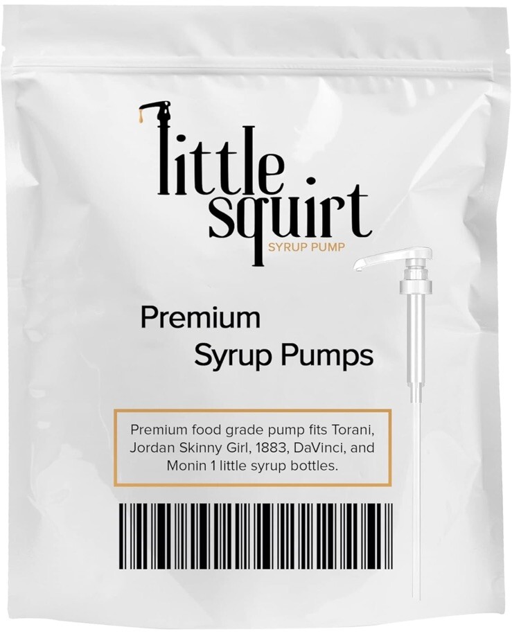 Little Squirt Syrup Pump fits Torani, Skinny Girl, 1883, DaVinci, Starbucks 1Ltr