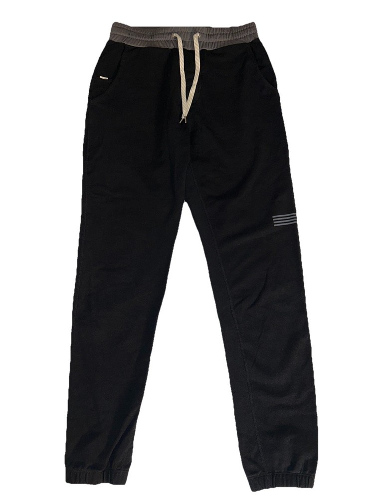 Vuori Balboa Jogger Pants Mens Small *FLAWED*Black Performance Jogger Zip Pocket
