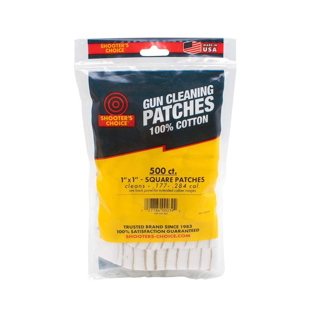 Cleaning Patches 1 in. 500 pk.,White
