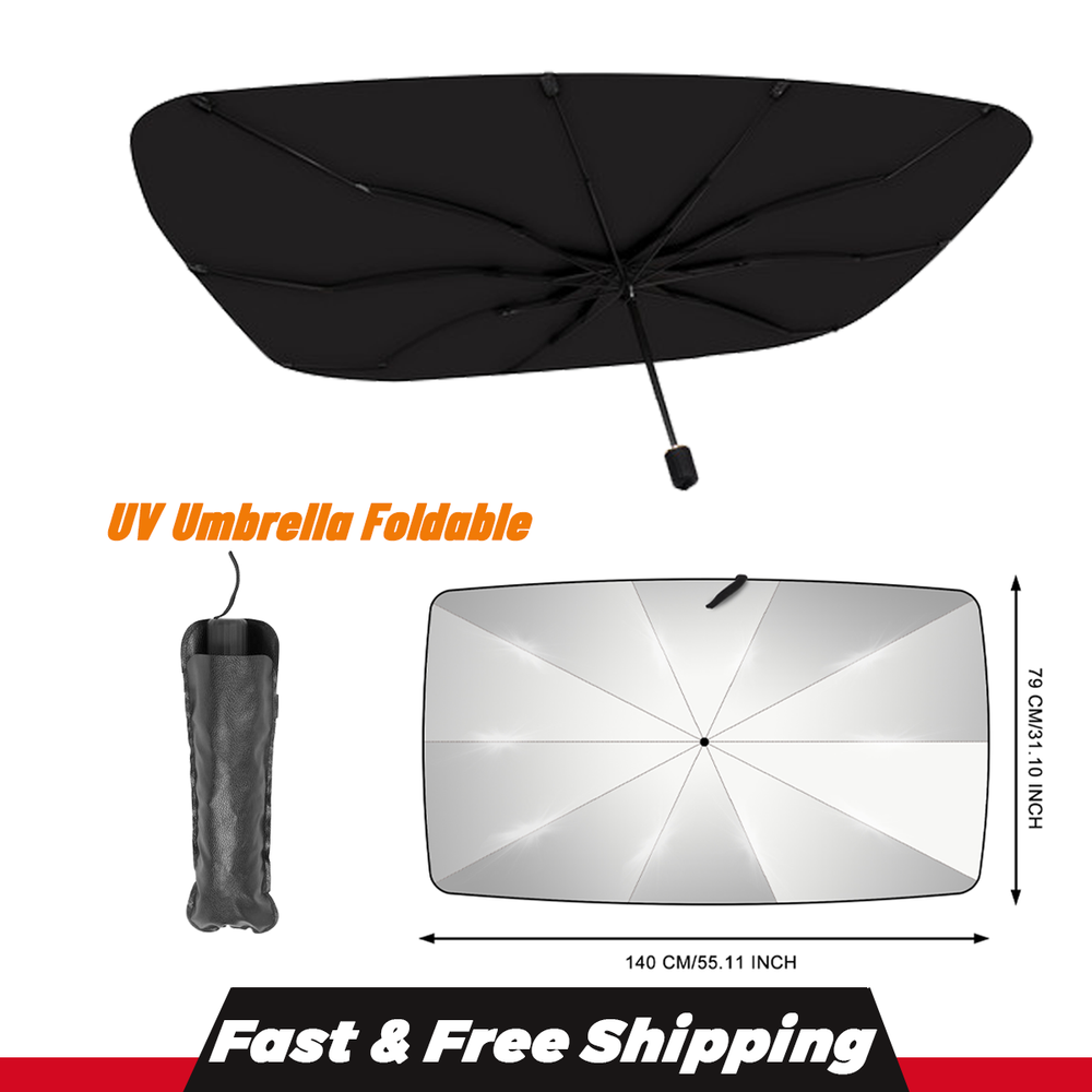 Foldable UV Car Sun Shade Windshield Cover for Front Window Protection